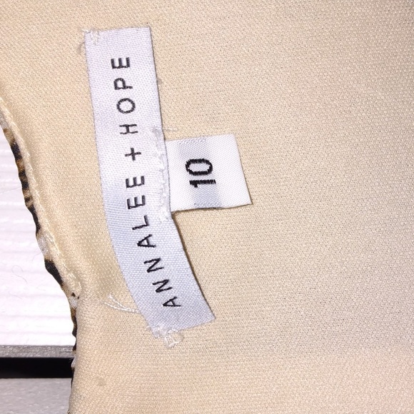 AnnaLee +Hope women's animal print midi dress Sz 10 - Picture 8 of 17